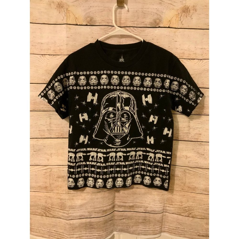 Star Wars Christmas Sweater Style All Over Design T Shirt Darth Vader unisex